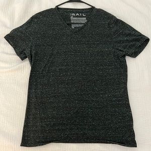The Rail Large Dark Green V-neck